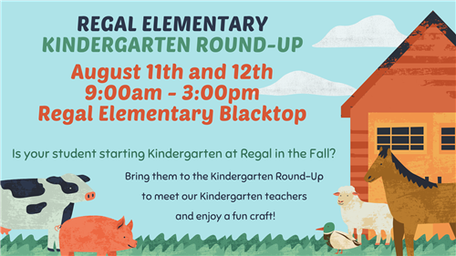 Regal Kindergarten Round-Up 2022 Flyer 